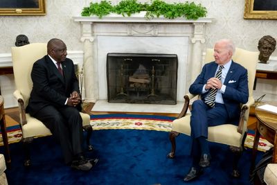 Biden, Facing Tempest At Home, Devotes Time To S.Africa Leader