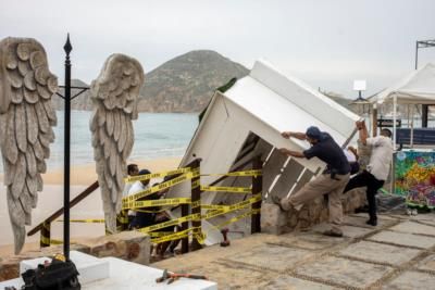 Hurricane Beryl To Impact Mexico's Yucatan Peninsula With High Swells