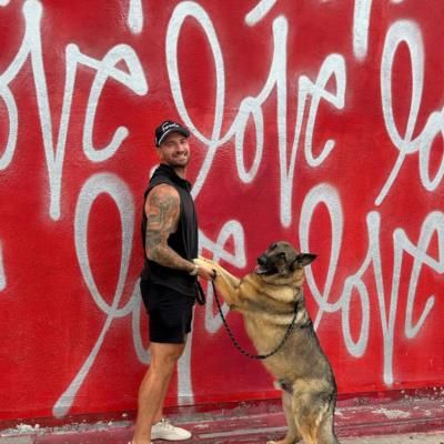 Ryan Sherriff And Dog: Heartwarming Photoshoot Of Joyful Companionship