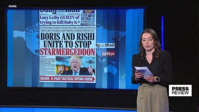 Right-wing UK tabloid warns of 'Starmergeddon' ahead of Thursday's general election