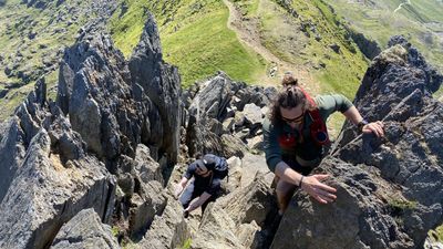 What is 'scrambling' in hiking? We get hands on