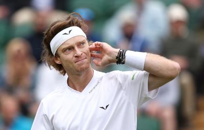 Andrey Rublev explains furious reaction after hitting himself with racquet seven times at Wimbledon