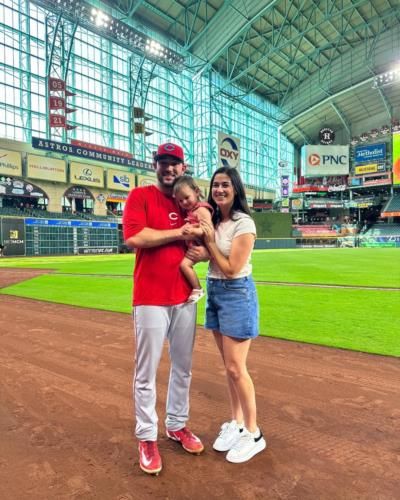 Alex Young Cherishing Family Time With Wife And Child