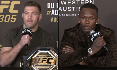 UFC 305 video: Israel Adesanya irked by Dricus Du Plessis discrediting him as African champ, Du Plessis ‘stating facts’