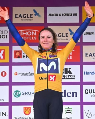 Annemiek Van Vleuten's Triumph: Celebrating Victory With Joyful Pictures