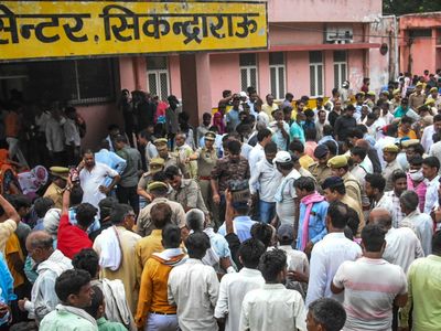 A stampede at a religious event in India has killed at least 60 people