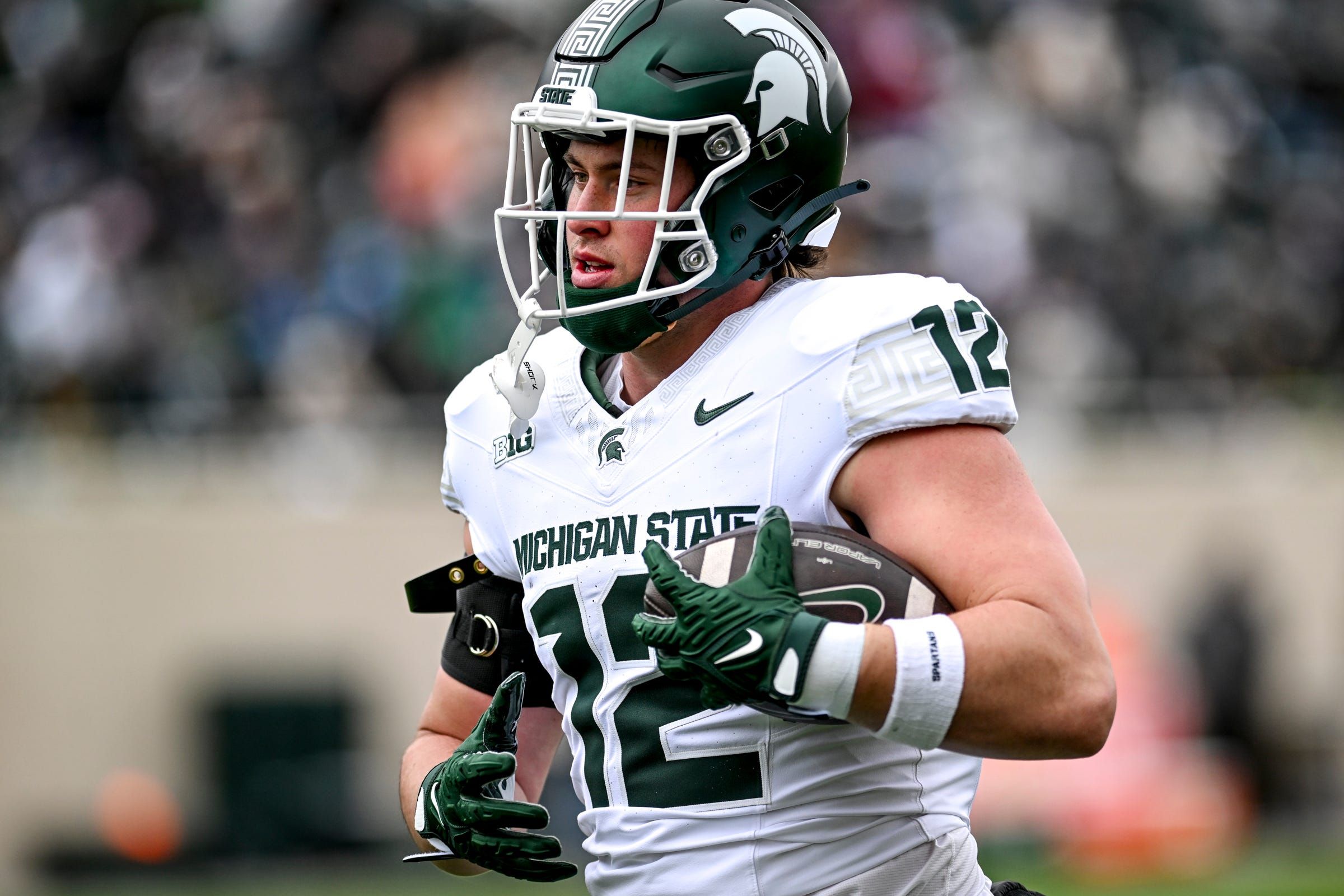 Michigan State football TE on the NFL’s radars heading…