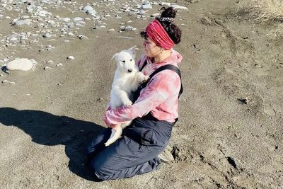 A Woman Lays Her Dear Old Dog To Rest When Suddenly Abandoned Puppy Appears Out Of Nowhere