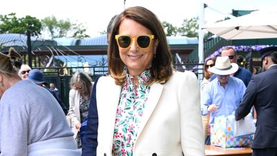 Carole Middleton is the epitome of striking summer style in floral tea dress and cropped blazer as she makes triumphant return to Wimbledon