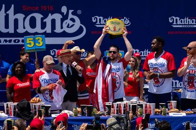 Patrick Bertoletti shocks the field and wins first Nathan’s Hot Dog Eating Contest in Joey Chestnut’s absence