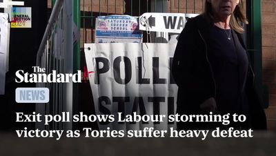 Labour storming to historic victory with 170-seat majority, General Election exit poll predicts