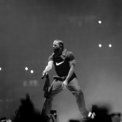 Drake's Electrifying Stage Presence Captured In Dynamic Performance Photo