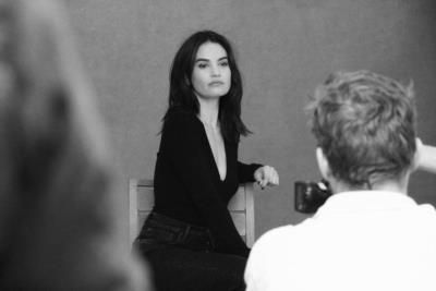 Lily James Exudes Elegance In Black And White Photoshoot