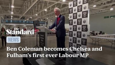 Greg Hands loses Chelsea and Fulham to Labour by just 152 votes