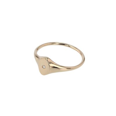 The Gold Signet Has Become The Cornerstone Of Our Carefully Curated Ring Stacks