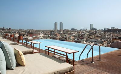 Soak up Barcelona vistas from the redesigned Grand Hotel Central's rooftop pool