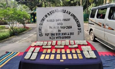 BSF, Kolkata DRI arrest 7 smugglers, seize Rs 6.86-cr gold, Rs 11.5 lakh cash near India-Bangladesh border
