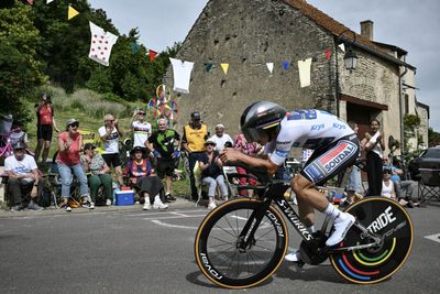 Remco Evenepoel powers to time trial victory on Tour de France stage seven, as Tadej Pogačar keeps yellow