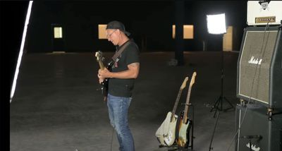 Two guitarists have the ultimate 4th July cookout as they crank two Marshall stacks in an empty warehouse and let rip with The Star-Spangled Banner