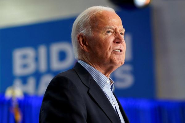 Biden dismisses age concerns and tells Wisconsin rally ‘I am running’