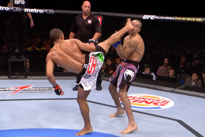 Raw video: The sound of murder via spinning wheel kick and more UFC legendary moments without commentary