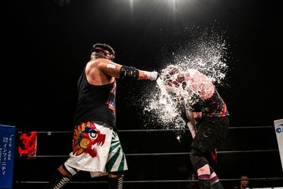 Deathmatch wrestling’s behind-the-scenes moments and bloody glory