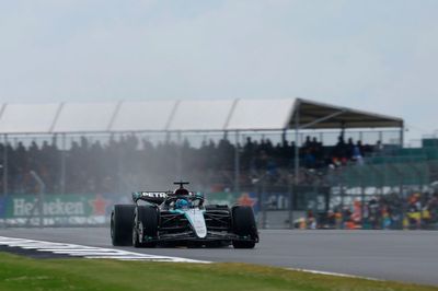F1 British GP: Russell fastest from Hamilton in wet FP3