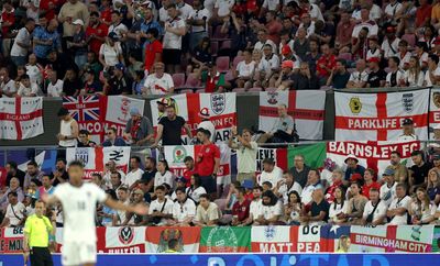 Watch: England fans arrive for Euro 2024 quarter-final against Switzerland at Dusseldorf Arena