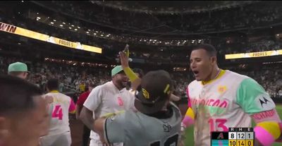 A Padres fan shocked Manny Machado by trying to celebrate his walk-off with him on the field