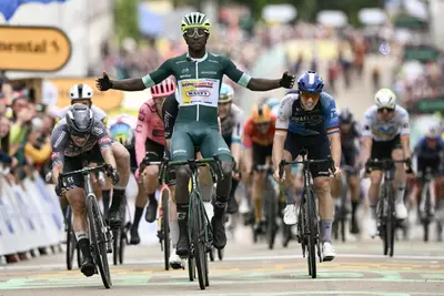 Girmay wins Tour de France stage eight as Pogacar retains overall lead