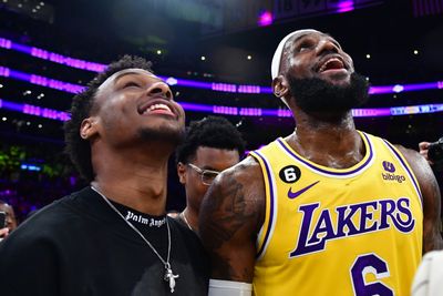 LeBron James was such a proud dad as he watched Bronny James score his first NBA Summer League basket with the Lakers