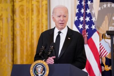 President Biden Addresses Military Service Members At White House Event