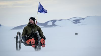 My journey from near-fatal climbing fall to record South Pole sit-ski challenge