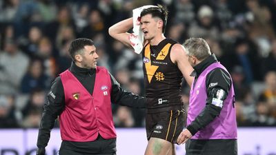 Season over for Hawthorn forward Lewis after ACL tear