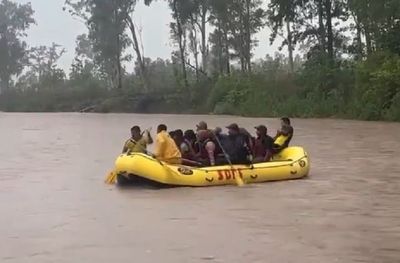 Uttarakhand: Disaster Relief Force personnel rescue 30 people from flooded Jagpura