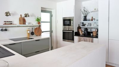 How to microcement kitchen cabinets – I did it and people can't believe it's a DIY