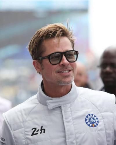 Brad Pitt And Ines De Ramon Attend British Grand Prix