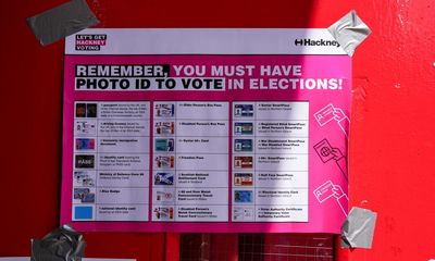 Voter ID rule may have stopped 400,000 taking part in UK election, poll suggests