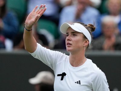Ukrainian Elina Svitolina breaks down in tears at Wimbledon over missile strikes on Kyiv
