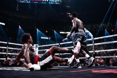 Terence Crawford Triumphs In Impressive Boxing Match Victory Celebration