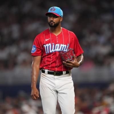 Sandy Alcantara Showcasing His Skills On The Baseball Field