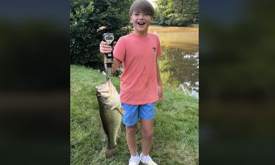 Watch: ‘Joy, excitement’ on display as boy lands first trophy bass