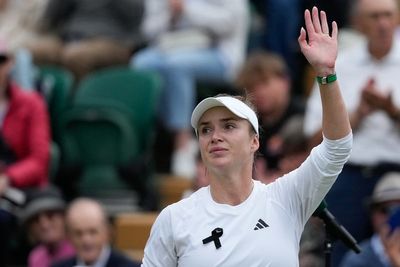 Tearful Elina Svitolina gives ‘small light’ to Ukraine at Wimbledon after missile strikes on Kyiv