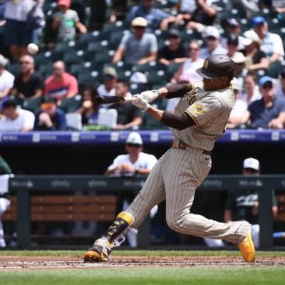 Juan Soto Engaging In Baseball Game Alongside Teammates