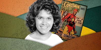 First Nations superhero ‘Condoman’ was a world leader in HIV prevention. Aunty Gracelyn Smallwood made it happen