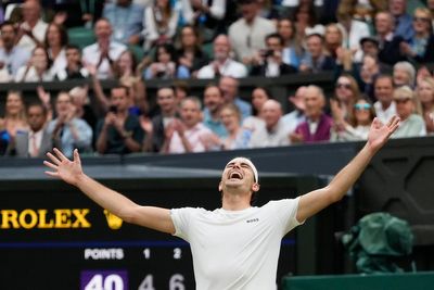 Taylor Fritz comes back from two sets down to beat Alexander Zverev at Wimbledon