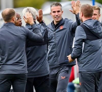 Robin Van Persie's Dynamic Coaching Role Captured In Match Photos