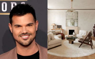 Taylor Lautner's Living Room Rug Puts a Modern Twist on a Controversial 70s Classic