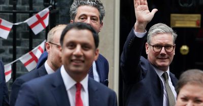 Anas Sarwar hides England flags in 'Scottish Labour in Downing Street' tweet