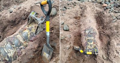 Detectorist amazed at discovery of historic 'cannon' on Scottish beach